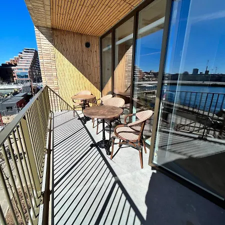 Directly To Seafront Of Bassin 7 With Big Balcony And Free Parking * Орхус